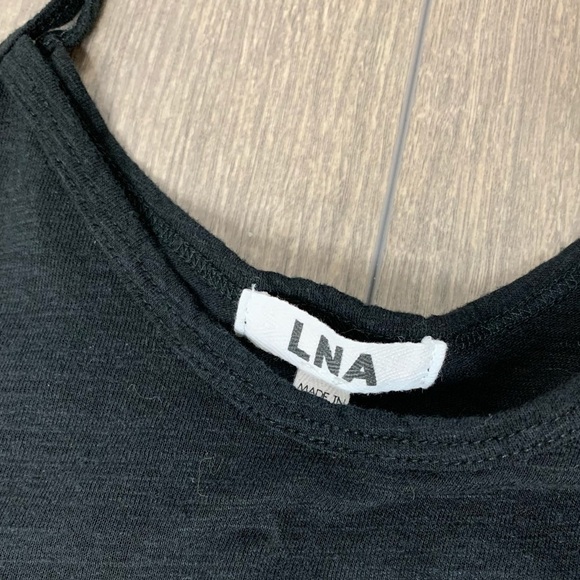 Revolve LNA Off The Shoulder Tee Top T-shirt Short Sleeve Black Size XS - Picture 6 of 11